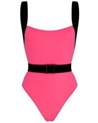 Noire Swimwear - Neon Pink Miami Swimsuit - Lyst