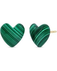 Heather Hawkins Jewelry - Oversized Malachite Heart Stud Earrings - Lyst