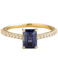 Juvetti - Chelle Ring Royal Sapphire & Diamond - Lyst