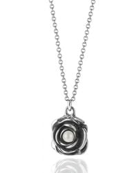 Unaloe - Natural Pearl Rose Necklace - Lyst