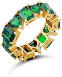 SHYMI - Heart And Emerald Eternity Band - Lyst