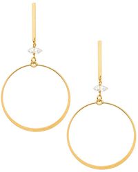 Heather Hawkins Jewelry - Crazy For You Flat Front Drop Hoop Earrings - Lyst