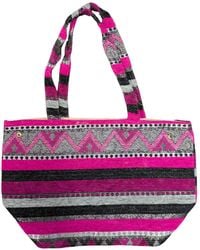 Berber Leather - The Nador Small Expandable Fabric Tote - Lyst