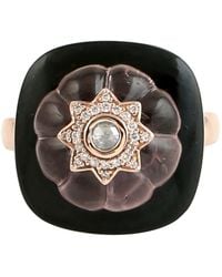 Artisan - 14K Onyx, Tourmaline & Diamond Statement Ring - Lyst