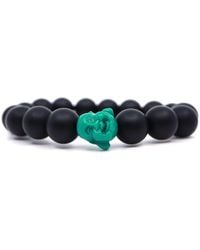Shar Oke - Happy Buddha & Matte Onyx Beaded Bracelet - Lyst