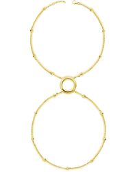 Lucy Quartermaine - Art Deco Halo Hand Chain - Lyst