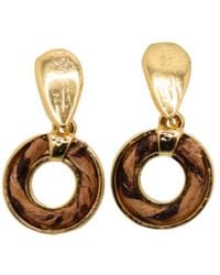 Nart Nature Making Art - The Single Round Banana Fiber Earrings - Lyst