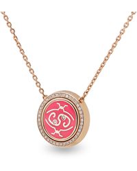 Intisars - Meohme Pavé Fuchsia Exceptional Necklace - Lyst