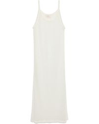 Peraluna - Neutrals Honeymoon Openwork Knit Beach Dress - Lyst