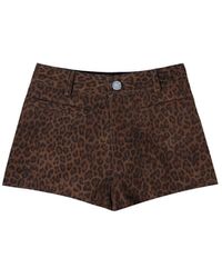 Other - S Leather Short Shorts - Lyst