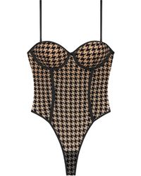 Perilla Lingerie - Oxford Bodysuit Push Up - Lyst