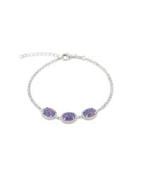 Spero London - Sterling Halo Opal Bracelet - Lyst