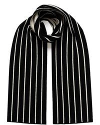 INGMARSON - Thin Stripe Wool & Cashmere Scarf - Lyst