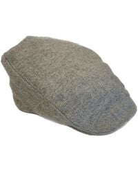 Kinalba - Herringbone Cashmere Flat Cap - Lyst