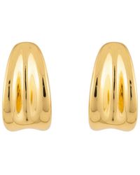 LINYA JEWELLERY - Amorphous Hoop Earrings - Lyst