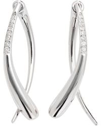 Lucy Quartermaine - Solid Sterling Sycamore Front And Back Earrings - Lyst