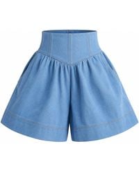 Ofuure - Light Denim Kiara Shorts - Lyst