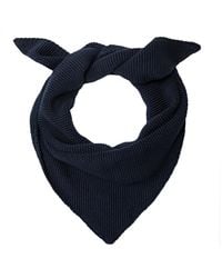 Paul James Knitwear - Cotton Beault Textured Neckerchief - Lyst