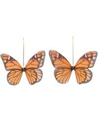 Oana Savu - Silk Butterfly Wire Dangle Earrings Fairy Wings - Lyst