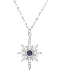 Luna Charles - Heidi North Star Birthstone Necklace Sterling September - Lyst