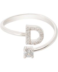 LÁTELITA London - Initial Ring D - Lyst