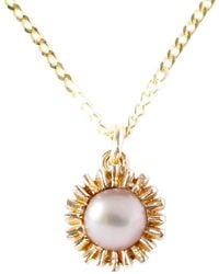 Lee Renee - Dahlia Bud Freshwater Pearl Necklace – - Lyst