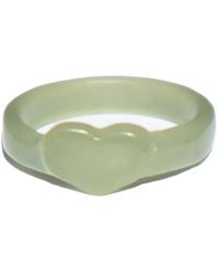 seree - Heart Jade Ring - Lyst