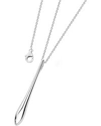 Lucy Quartermaine - Sterling Solid Tear Drop Pendant - Lyst