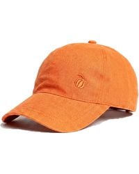 Maison Tangerine - Linen Baseball Hat Tangerine - Lyst