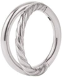 Vanhi - Double Clicker Titanium Ring - Lyst