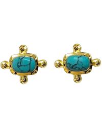 Mirabelle - Beatriz Howlite Stud Earrings - Lyst