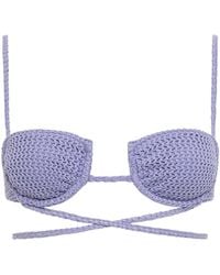 Montce - Lavender Crochet Simone Bikini Top - Lyst