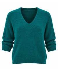 Luella Fashion - Valentina Short Sleeve V-Neck Alpaca Knit Jumper - Lyst