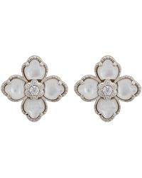 LÁTELITA London - Flower Clover Mother Of Pearl Stud Earrings - Lyst