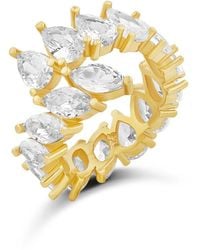 SHYMI - Marquise & Pear Shaped Wrap Statement Ring - Lyst