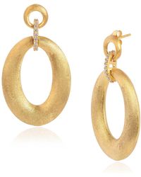 Moon London - Ornate Moissanite Diamond Vermeil Earrings - Lyst