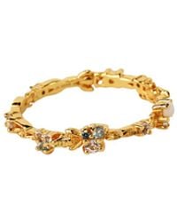 NASI SILVER - Eternity Lilypad & Frog Ring- Ocean Edition - Lyst