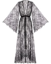 KÂfemme - Sexy Lingerie Peignoir Lace Kimono Robe - Lyst