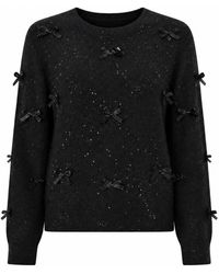 Yumi' - Sparkle Bow Jumper - Lyst