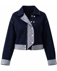 Up-fuse - Drop-Shoulder Denim Jacket - Lyst