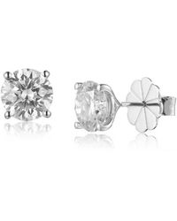 Lioness by Tf - Solara Moissanite Studs - Lyst