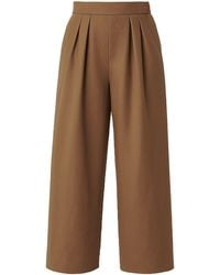 Maui X Lolita - Bastien Tan Pleated Wide-Leg Pants - Lyst