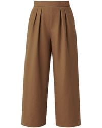 Maui X Lolita - Bastien Tan Pleated Wide-Leg Pants - Lyst