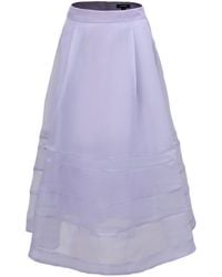 Smart and Joy - Tiered Stitched Pleats Flared Skirt - Lyst