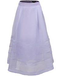 Smart and Joy - Tiered Stitched Pleats Flared Skirt - Lyst