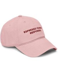 Anchor and Crew - Rose Gustatory Espresso Yourself Responsibly. Cotton Embroidered Cap - Lyst