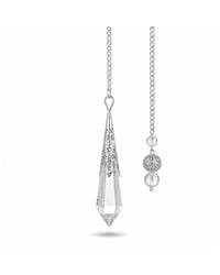 Ormiro - Oracle Of Light Clear Quartz Crystal Pendulum Pendant - Lyst
