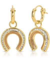 Glamrocks Jewelry - Good Fortune Horseshoe Earrings - Lyst