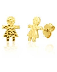 Unaloe - Plated Girl Earrings – Symbol Of Maternal Love – Jewellery For - Lyst