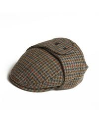 Dasmarca Hats - Logan Forest Tweed Wool Checks Italian Cap With Earflaps Trapper - Lyst